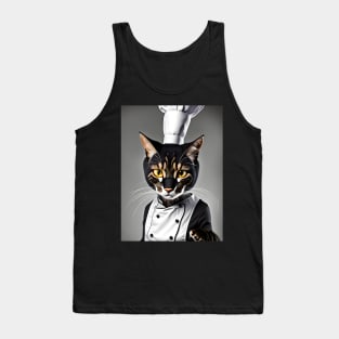 Chef Cat - Modern Digital Art Tank Top